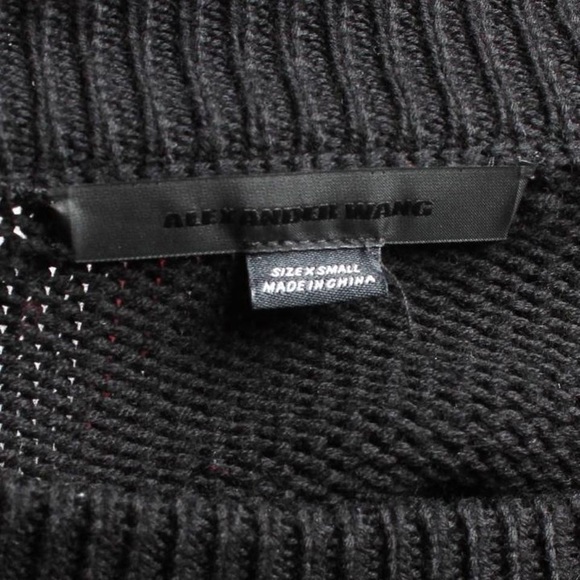 NWOT ALEXANDER WANG Sustainable Mixed Media Silk/Wool Dress XS - Picture 8 of 10